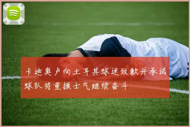 卡迪奥卢向土耳其球迷致歉并承诺球队将重振士气继续奋斗